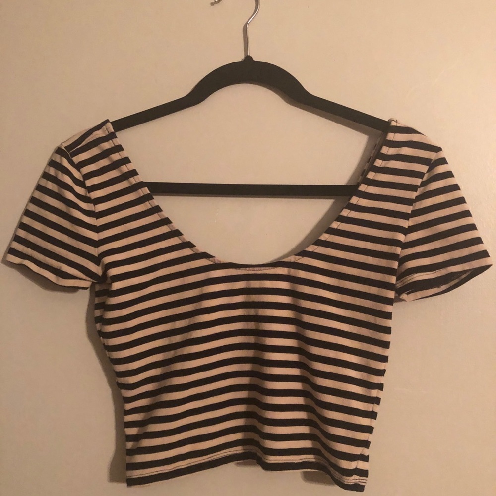 Striped crop top M